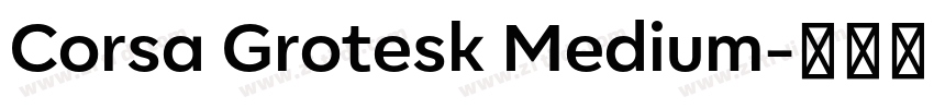 Corsa Grotesk Medium字体转换